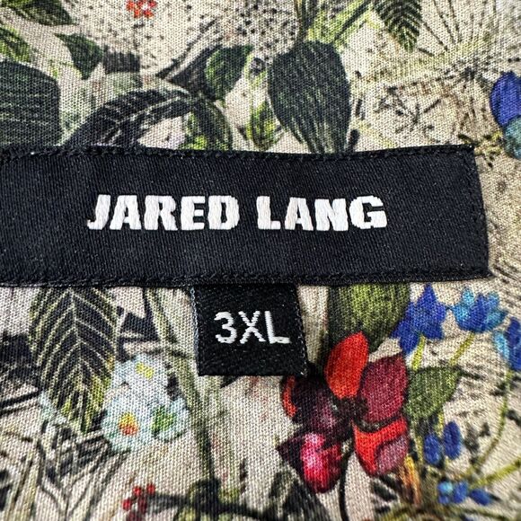 Jared Lang Floral Shirt Men’s 3XL XXXL Multicolor Long Sleeve Button Up Cotton - Picture 6 of 10